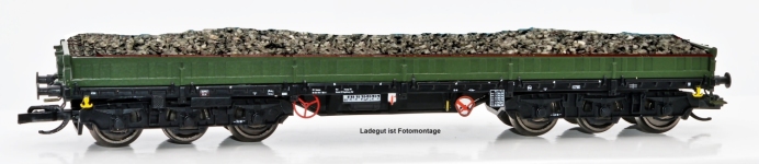 NPE Modellbau NW52048 - TT - Bahndienstwagen mit Schotterladung RDB Magdeburg, DR, Ep. IV
